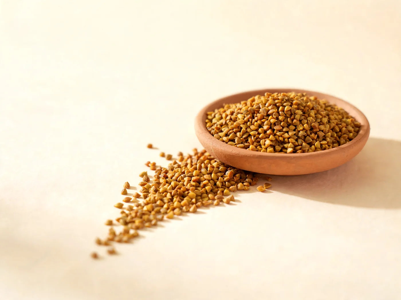 A bowl of golden fenugreek seeds